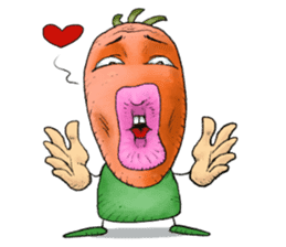 MIX-VEGETABLES - carrot sticker #71152