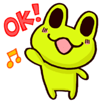 SMILE the frog sticker #71422
