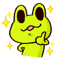 SMILE the frog sticker #71424