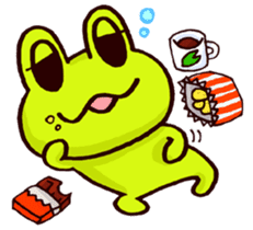 SMILE the frog sticker #71435