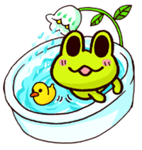 SMILE the frog sticker #71441