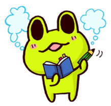 SMILE the frog sticker #71442