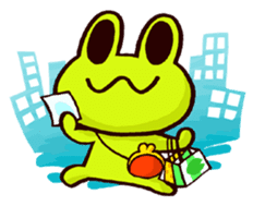 SMILE the frog sticker #71443