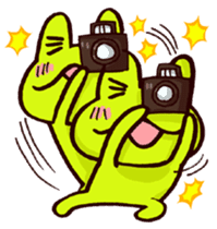 SMILE the frog sticker #71444