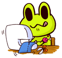 SMILE the frog sticker #71445