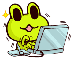 SMILE the frog sticker #71447