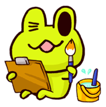 SMILE the frog sticker #71449