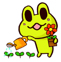 SMILE the frog sticker #71450