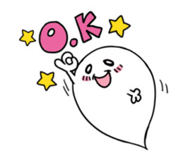 OBAKE!! -Fluffy Ghost- sticker #71682