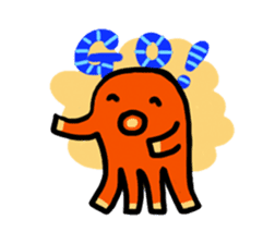 wiener's octopus TAKOSAN sticker #72263