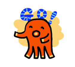 wiener's octopus TAKOSAN sticker #72263