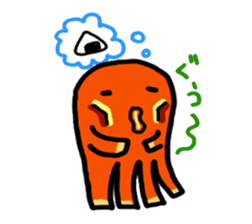 wiener's octopus TAKOSAN sticker #72270