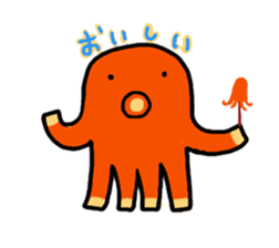 wiener's octopus TAKOSAN sticker #72272