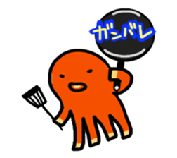 wiener's octopus TAKOSAN sticker #72277