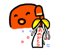 wiener's octopus TAKOSAN sticker #72278