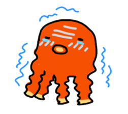 wiener's octopus TAKOSAN sticker #72282