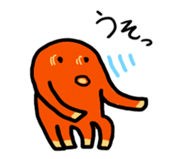 wiener's octopus TAKOSAN sticker #72290