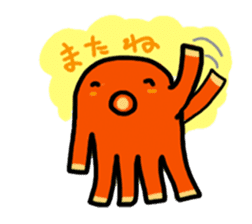 wiener's octopus TAKOSAN sticker #72301