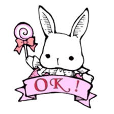 Sweet KAWAII Lolita bunnies sticker #73371