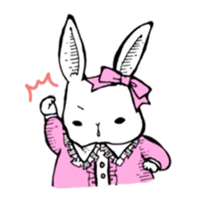 Sweet KAWAII Lolita bunnies sticker #73375