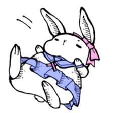 Sweet KAWAII Lolita bunnies sticker #73378