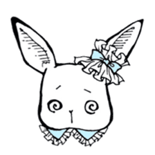 Sweet KAWAII Lolita bunnies sticker #73391