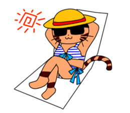 3 sisters' cat sticker #74269