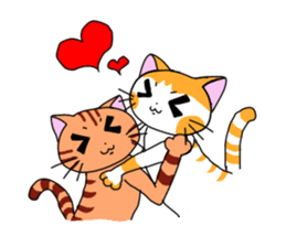 3 sisters' cat sticker #74279