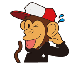 Funky Monkey Street ! sticker #74514