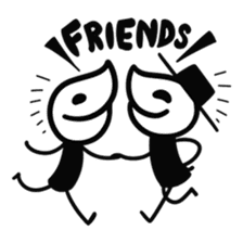 Zippa-hitokarage ! Simple Stamp sticker #74760