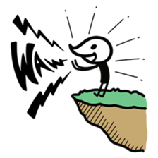 Zippa-hitokarage ! Simple Stamp sticker #74761