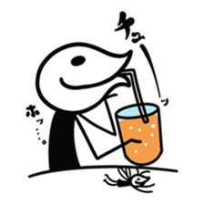 Zippa-hitokarage ! Simple Stamp sticker #74763