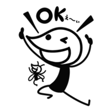 Zippa-hitokarage ! Simple Stamp sticker #74783