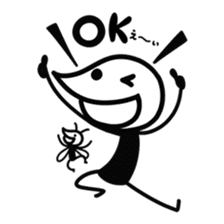 Zippa-hitokarage ! Simple Stamp sticker #74783