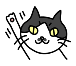 Chobihige Cat "CHOBI" sticker #75215