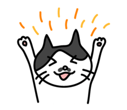 Chobihige Cat "CHOBI" sticker #75216