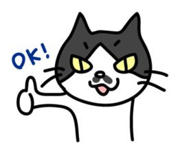 Chobihige Cat "CHOBI" sticker #75217