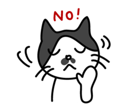 Chobihige Cat "CHOBI" sticker #75218