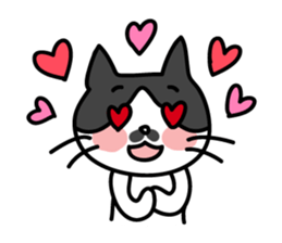 Chobihige Cat "CHOBI" sticker #75237