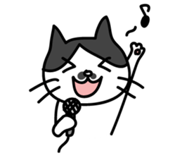 Chobihige Cat "CHOBI" sticker #75238