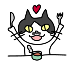 Chobihige Cat "CHOBI" sticker #75239