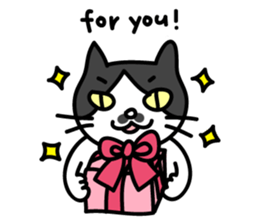 Chobihige Cat "CHOBI" sticker #75243