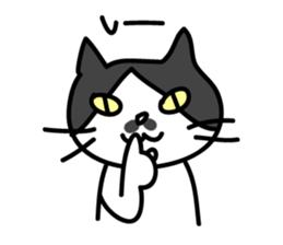 Chobihige Cat "CHOBI" sticker #75248