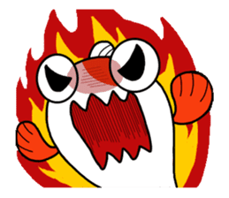 gold fish sticker #75379