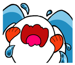 gold fish sticker #75380