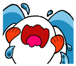 gold fish sticker #75380