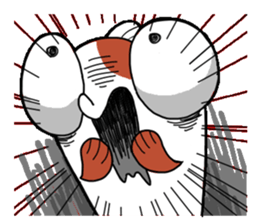 gold fish sticker #75383