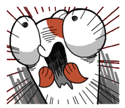 gold fish sticker #75383