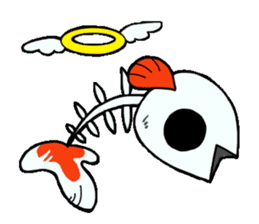 gold fish sticker #75391