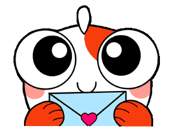 gold fish sticker #75398